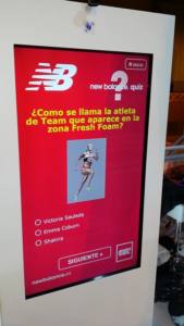 Interactuando en la Maraton de Sevilla