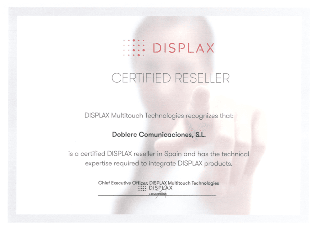 Certificación Displax